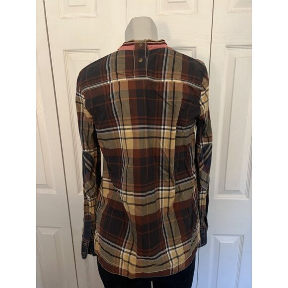 Land of Distraction Multicolor Flannel Pattern Print Shirt Size 2 - Picture 6 of 6